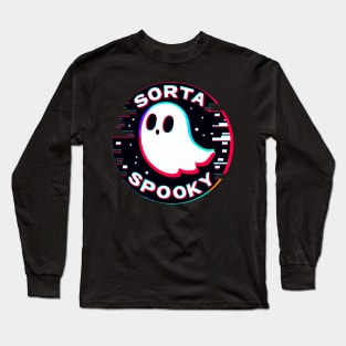 Sorta Spooky 3d Glitch Long Sleeve T-Shirt